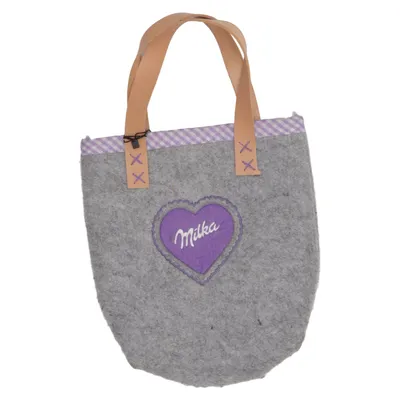Handbag (Gray, Purple, Multicolored) from Milka