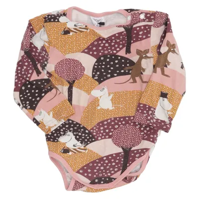Body (Rosa, Brun, Vit, Flerfärgad) från Moomin by Martinex Elastan, Ekologisk bomull