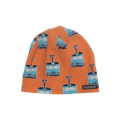 Mössa (Orange, Blå) från Villervalla Elastan, Ekologisk bomull