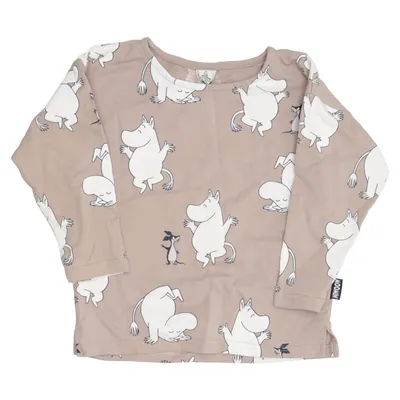 Langærmet t-shirt (Brun) fra Moomin by Lindex Bomuld