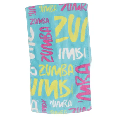 Handtuch (Blau, Mehrfarbig) von Zumba