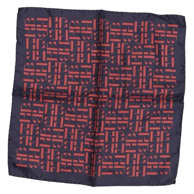 Zakdoek (Blauw, Rood) van Hugo Boss Zijde
