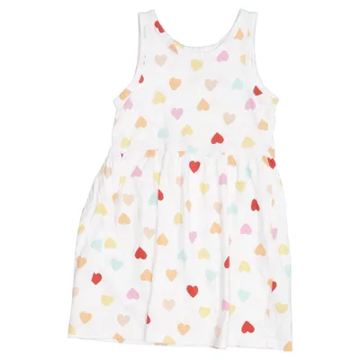 Klänning (Vit, Flerfärgad) från H&M Bomull
