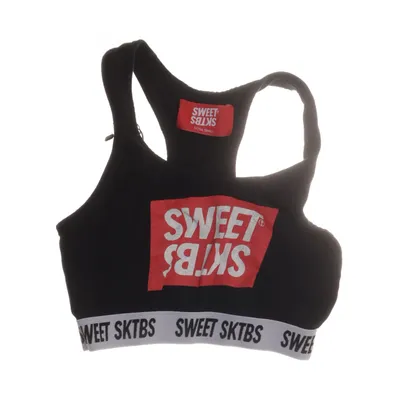 Brassière (Noir) de Sweet Sktbs Coton, Élasthane