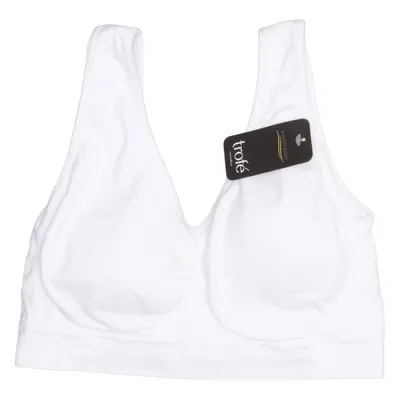 Sports bra (White) from Trofé Elastane, Polyamide