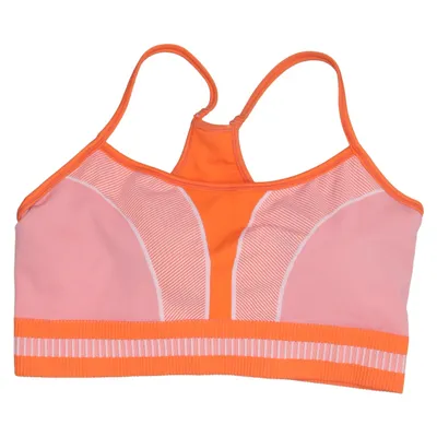 Sports bra (Orange, Pink) from Stronger Elastane, Polyamide, Polyester