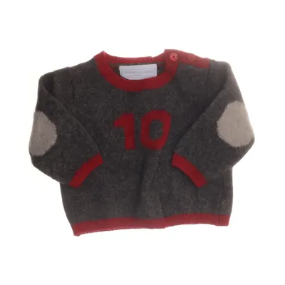 Sweater (Gray, Red) from The Little White Company Cotton, Wool