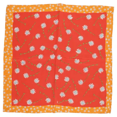 Handkerchief (Red, Orange, Multicolored) Silk