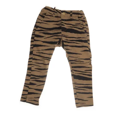 Byxor (Beige, Svart) från Mini Rodini Elastan, Ekologisk bomull