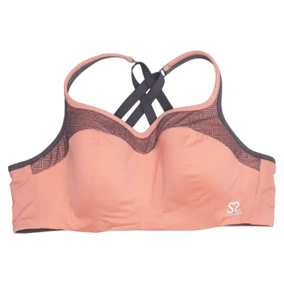 Sports bra (Orange, Gray) from Sugarshape Elastane, Polyamide, Polyester, Polyurethane
