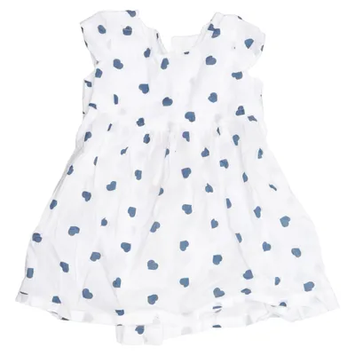Kleid (Weiß, Blau) von Benetton Baby Baumwolle