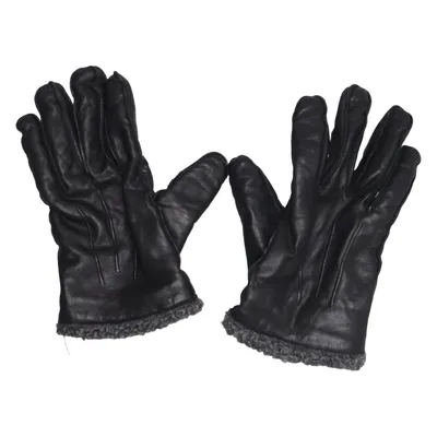 Leather gloves (Black) from Handskmakaren Leather, Polyester