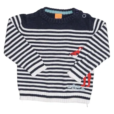 Pull-over (Bleu, Blanc) de Pusblu Coton