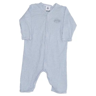 Sparkdräkt (Blå, Vit) från Petit Bateau Bomull
