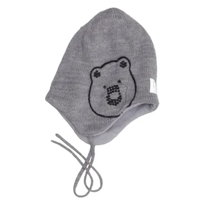 Beaniemössa (Grå) från Reima Polyester, Ull