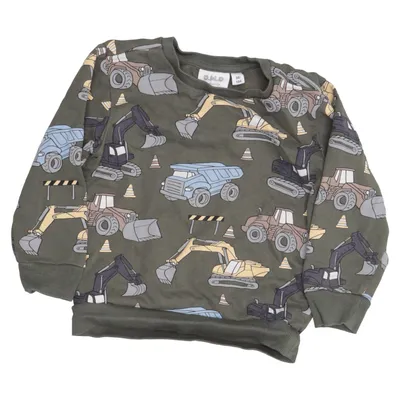 Sweatshirt (Green, Multicolored) from D.M.D by Denim Day Cotton, Polyester