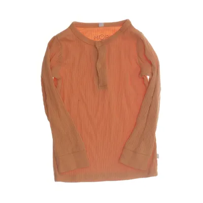 Henley shirt (Beige) van Mori Elastaan, Organisch katoen
