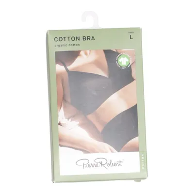 Bralette (Schwarz) von Pierre Robert Elasthan, Bio-Baumwolle