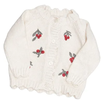 Cardigan (Beige) from H&M Acrylic, Cotton, Polyester