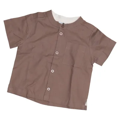 Chemise à manches courtes (Marron) de Noa Noa Miniature Coton biologique