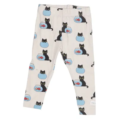 Leggings (Beige, Meerkleurig) van Little Me Katoen, Elastaan