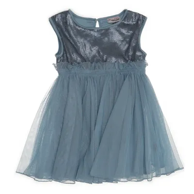 Cocktailkjole (Grå, Sølv) fra POMPdeLUx Bomuld, Elastan, Polyester