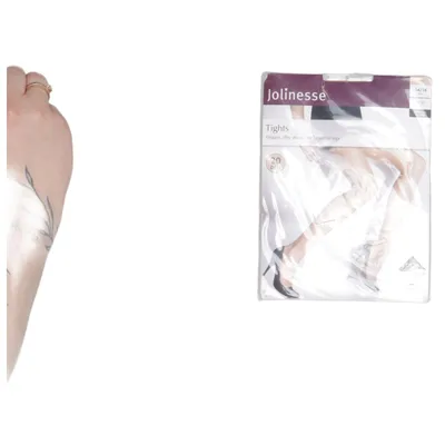 Nylon sokken (Beige) van Jolinesse Elastaan, Polyamide