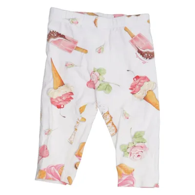 Leggings (White, Multicolored) from Monnalisa