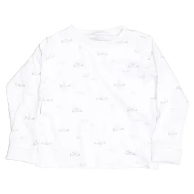 T-shirt à manches longues (Blanc) de Livly Coton