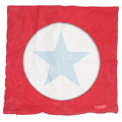 Housse de coussin (Rouge, Blanc) de Krasilnikoff Coton