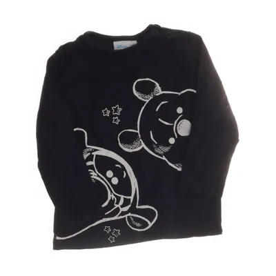 Långärmad t-shirt (Blå, Vit) från Disney Baby Ekologisk bomull