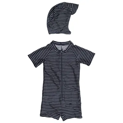 Vêtements UV (Bleu, Blanc) de Melton Élasthane, Polyester recyclé