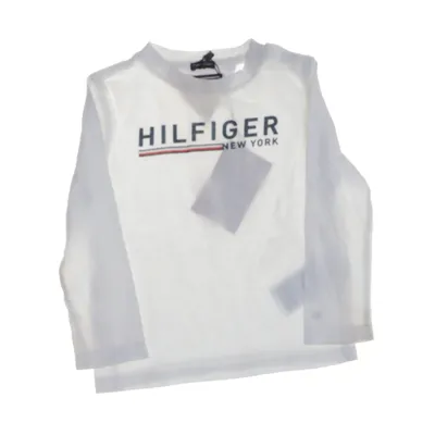 Långärmad t-shirt (Vit) från Tommy Hilfiger Bomull