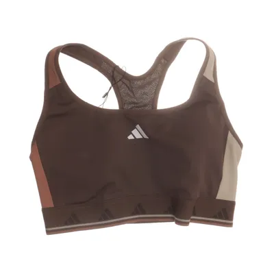 Sport-BH (Brun, Beige) från Adidas Elastan, Polyamid, Polyester