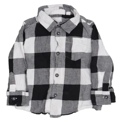 Flanellhemd (Schwarz, Weiß) von D.M.D by Denim Day Baumwolle