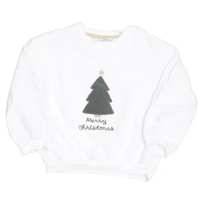 Julesweater (Hvid) fra Baby Bomuld