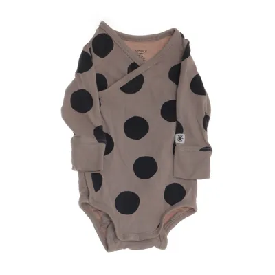 Body (Beige, Svart) från Lindex Baby Bomull, Elastan