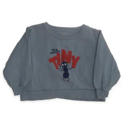 Collegetröja (Blå) från Tinycottons Ekologisk bomull