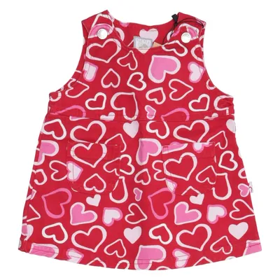 Robe salopette (Rouge, Rose, Multicolore) de Little Coton