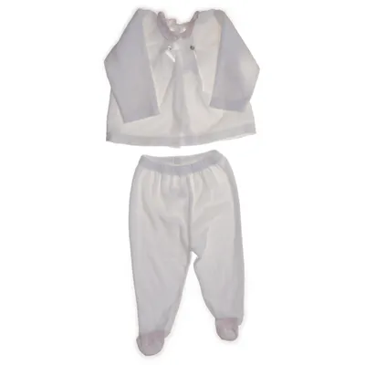 Set (Vit, Rosa) från Baby Gi Bomull, Polyester