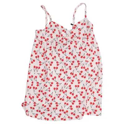 Tank Top (Beige, Red) from United Colors of Benetton Cotton, Viscose