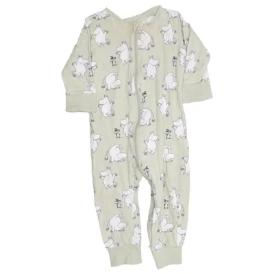 Rompertjes (Groen) van Moomin by Lindex Organisch katoen, Gerecycled katoen
