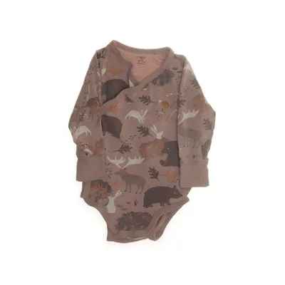 Body (Beige, Brun) fra Lindex Baby Bomuld, Elastan