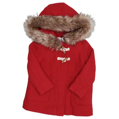 Dufflecoat (Rød) fra Vertbaudet Akryl, Bomuld, Polyamid, Polyester, Viscose, Uld