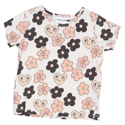 T-shirt (Beige, Multicolored) from Mini Rodini Elastane, Organic cotton