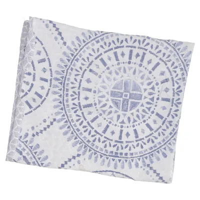 Kussensloop (Blauw, Wit) van Meradiso Katoen, Polyester