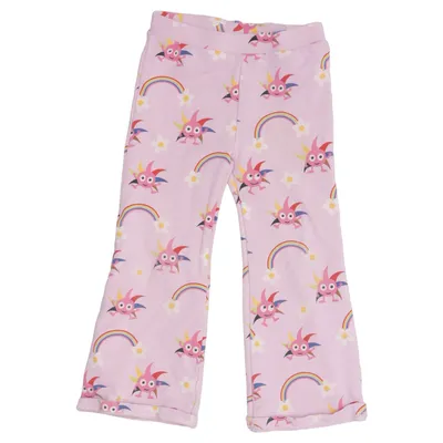 Byxor (Rosa, Flerfärgad) från Babblarna x KappAhl Bomull, Elastan