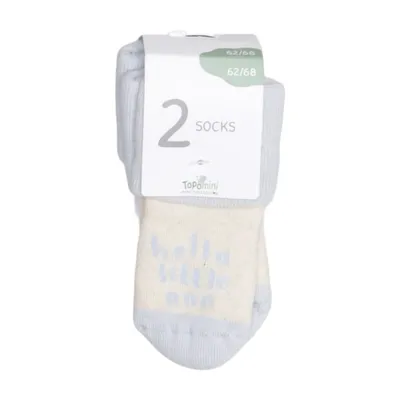 Chaussettes (Bleu, Beige) de Topomini