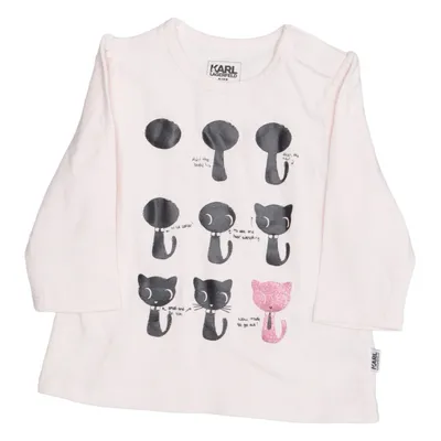 Long sleeve T-shirt (Pink) from Karl Lagerfeld Kids Cotton, Elastane
