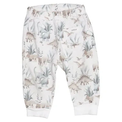 Joggingbroek (Wit, Groen, Bruin) van Newbie by KappAhl Katoen, Elastaan